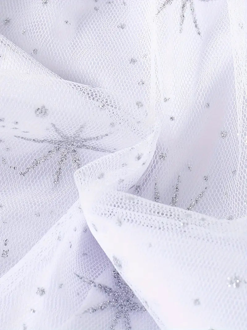 Baby Sparkling Mesh Dress With Bag