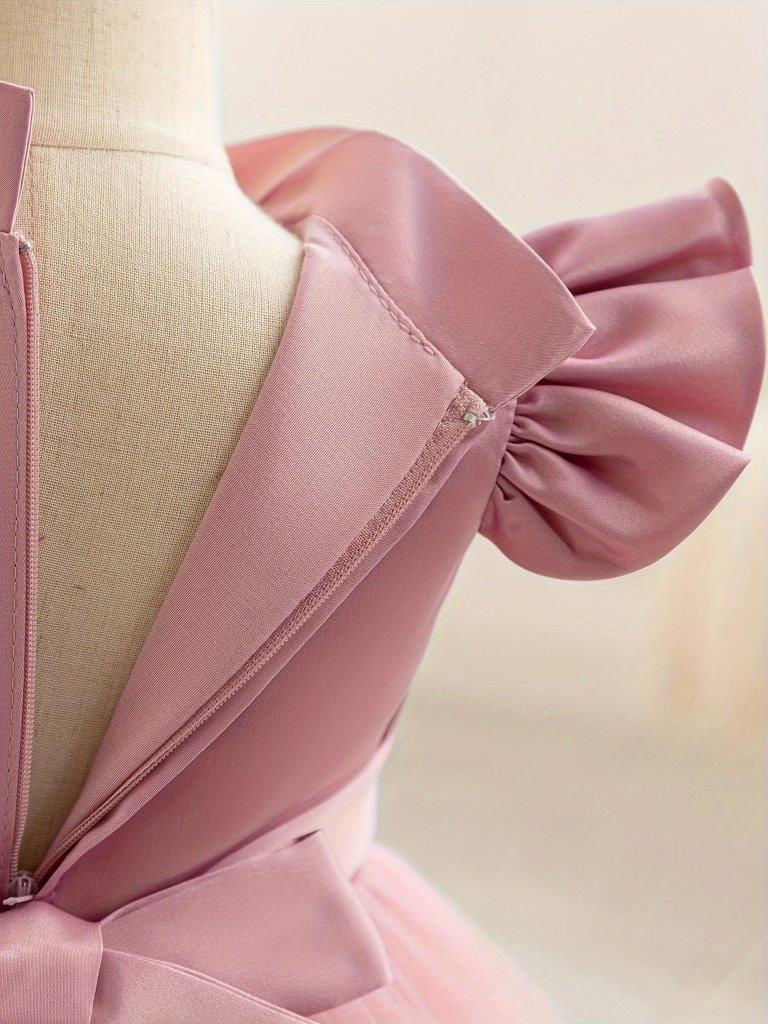 Baby Flared Diamante And Pearl Belted Princess Dress