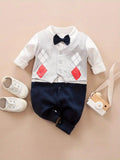 Baby Gentleman Bow Tie Jumpsuit