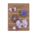 Baby 5 Piece Headband Set Purple