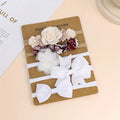 Baby 5 Piece Headband Set White