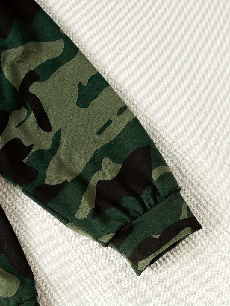 Baby 3 Piece Camouflage Bow Tie Outfit
