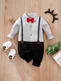 Baby Red Bow Tie Jumpsuit