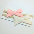 Baby 2 Piece Bow Headband Set Pink