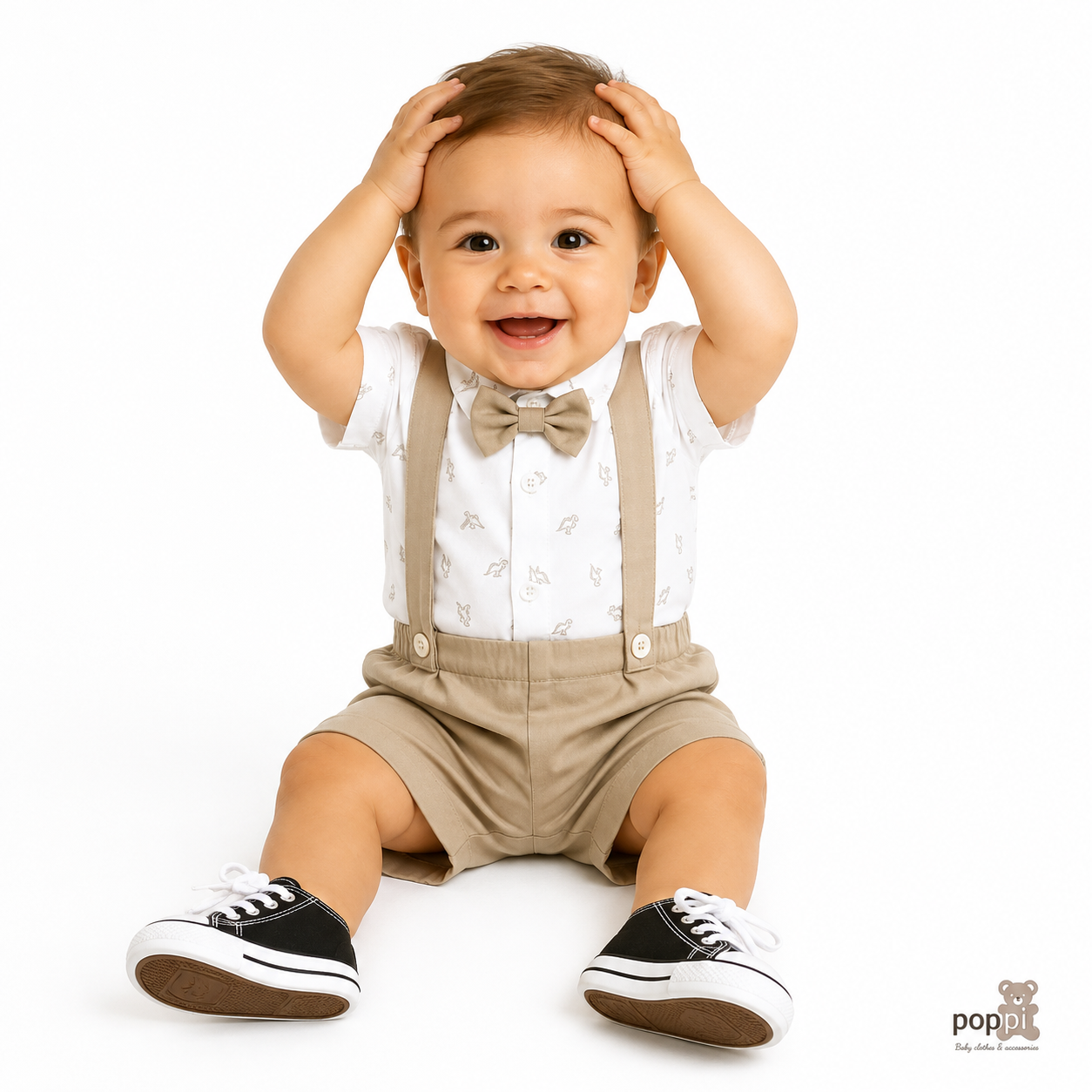 Baby Dinosaur Bow Tie Formal Outfit