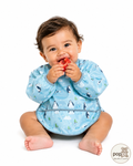 Baby Penguin Apron Bib Blue