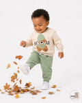 Baby Letter Teddy Pullover And Pants Set
