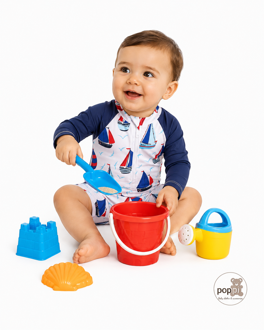 Baby Sail Boat Swimming Costume