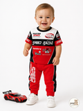 Baby Racing Sports Tee And Pants Set