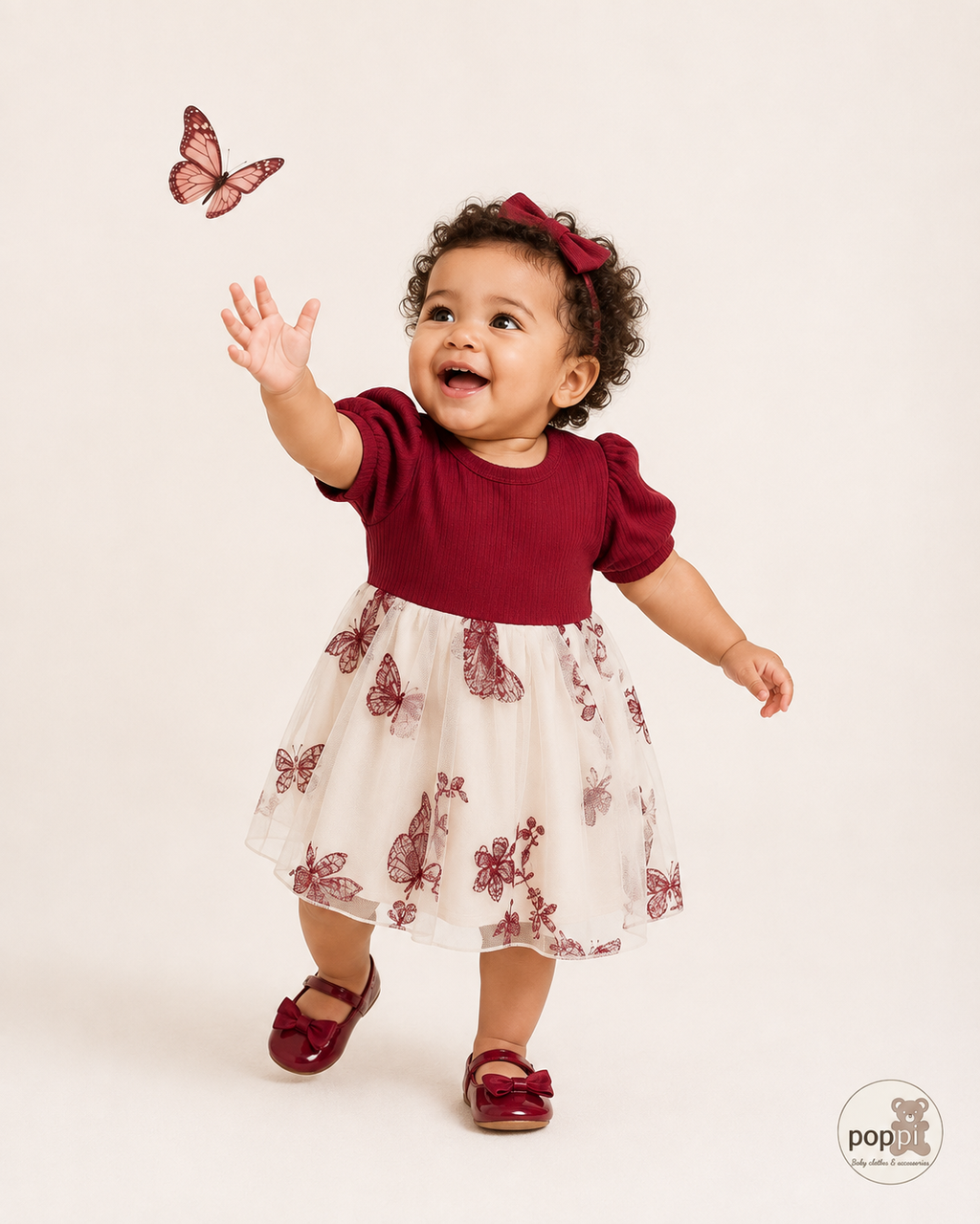 Baby Butterfly Mesh Dress