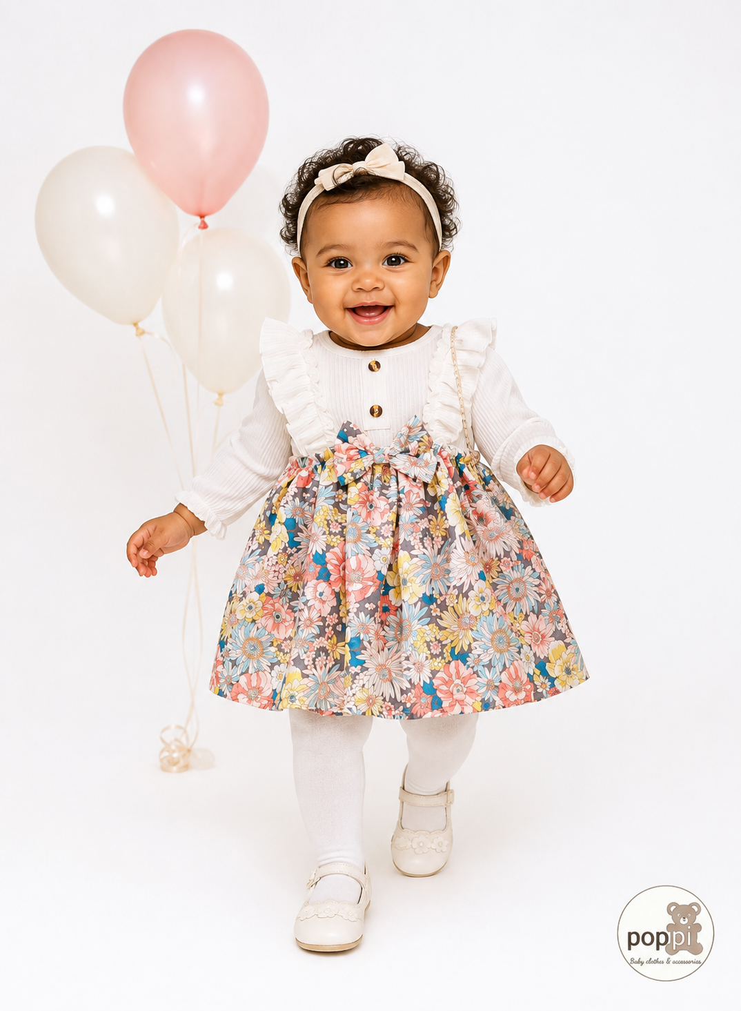 Baby Ruffle Floral Print Dress