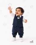 Baby Stripe Tuxedo Jumpsuit