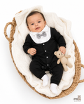 Baby Tuxedo Bow Tie 2 in 1 Jumpsuit