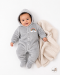 Baby Rainbow Flannel Jumpsuit