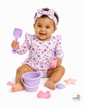 Baby Floral Print Swimming Costume Set
