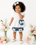 Baby 3 Piece Fashion Ruffle Top And Shorts With Bag Set