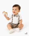 Baby 2 Piece Bodysuit And Shorts Set White
