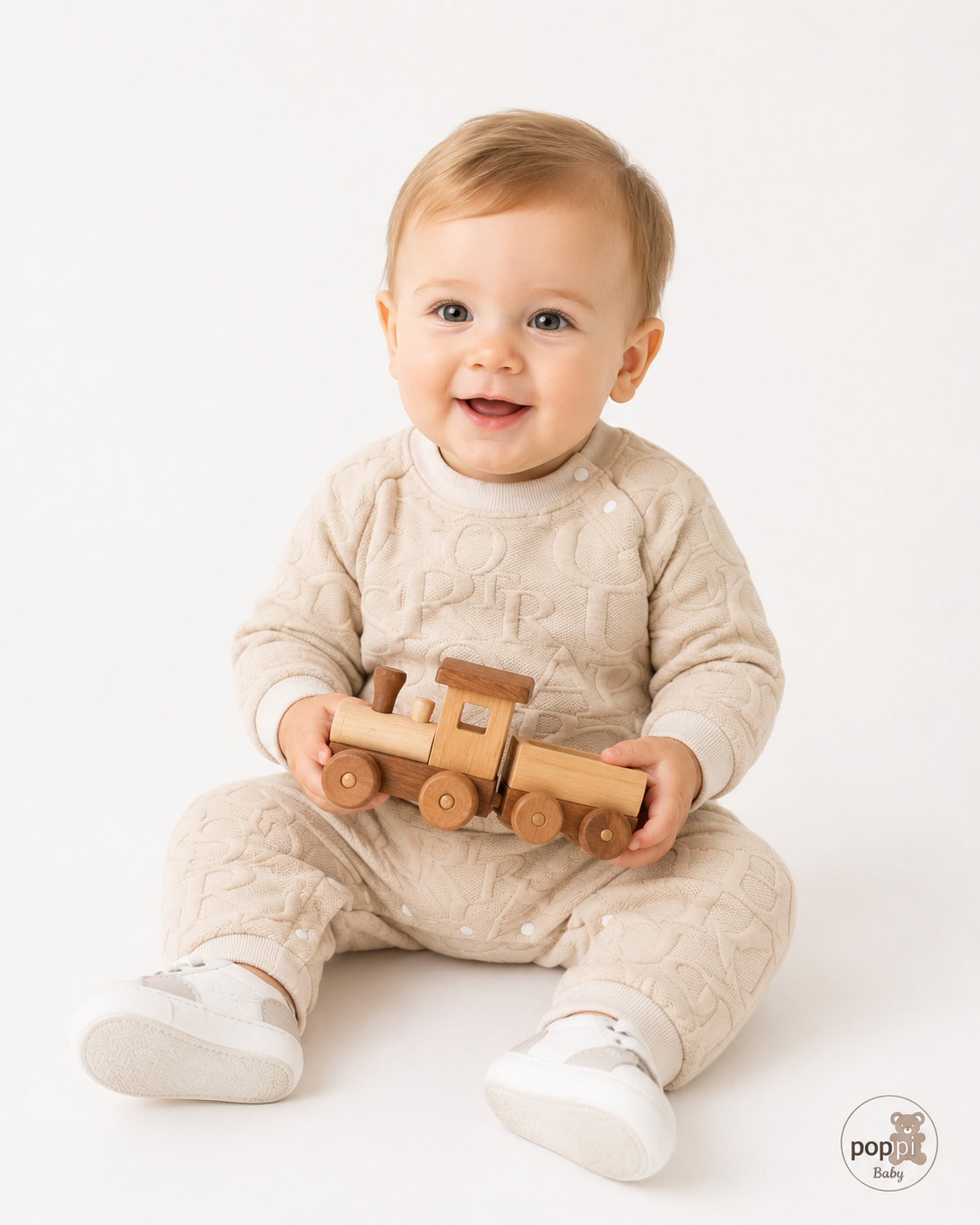 Baby Patterned Jumpsuit Apricot