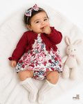 Baby Ruffle Trim Bodysuit Dress Set