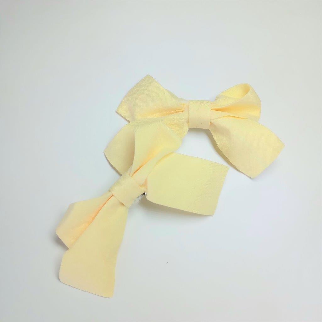Baby 2 Piece Hair Clips Yellow