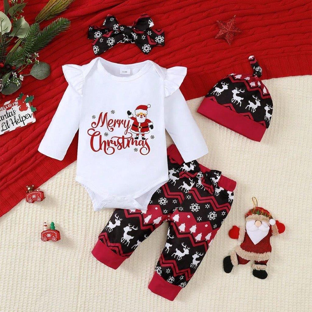 Father Daughter Popoki Set Christmas Red main image 1